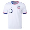 USA Pulisic 10 Fotbollströjor Hemma tröja 2024 Kortärmad